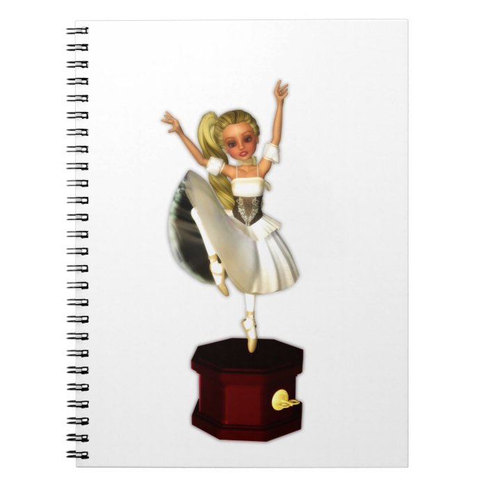 Cute Music Box Dancer Spiral Note Books