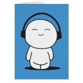 Cute Music Cartoon - Headphones (Front)