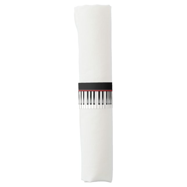 Cute Music fun party Piano napkin bands (Front)