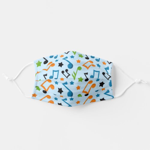 Cute Music Notes Adult Cloth Face Mask Cute Music Notes Adult Cloth Face Mask