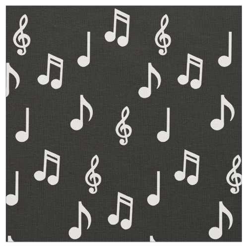 Cute Music Notes Musician Teacher Fabric