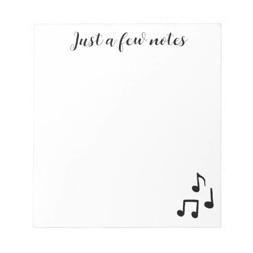 Cute Musical Note Pad
