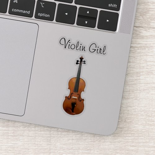 Cute Musical Violin Girl Sticker