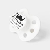 Cute Mustache pacifier (Front Right)