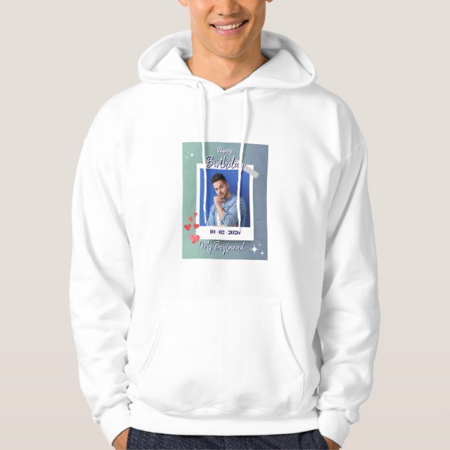 Cute My Boyfriend Birthday Gift Design Hoodie (Front)