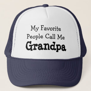 Cute My Favorite People Call Me Grandpa Trucker Hat