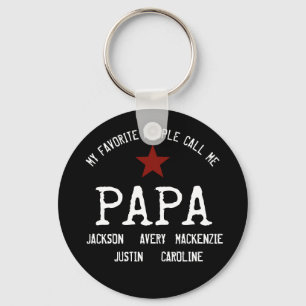 Cute My Favorite People Call Me... Personalized  K Keychain