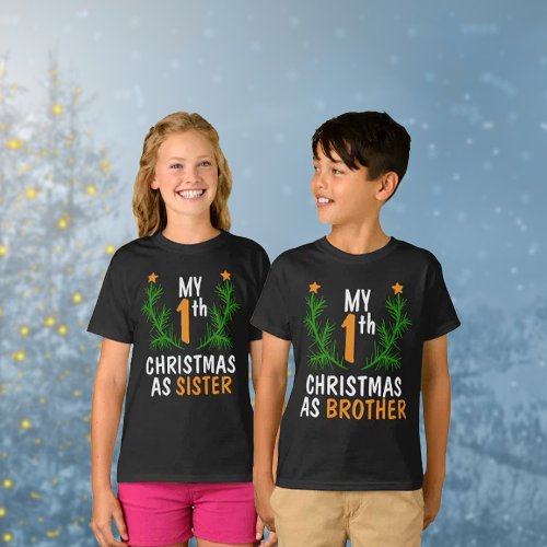 Cute My First Christmas as Matching T_Shirt