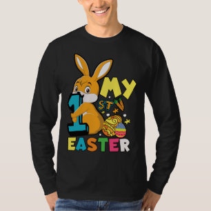 Cute My First Easter Day Egg Hunt Boys Girls Kids  T-Shirt