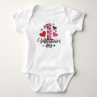 CUTE MY FIRST VALENTINES DAY SAYING BABY BODYSUIT