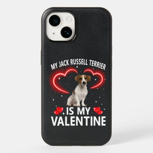 cute my jack russell terrier is my valentine dog p OtterBox iPhone 14 case
