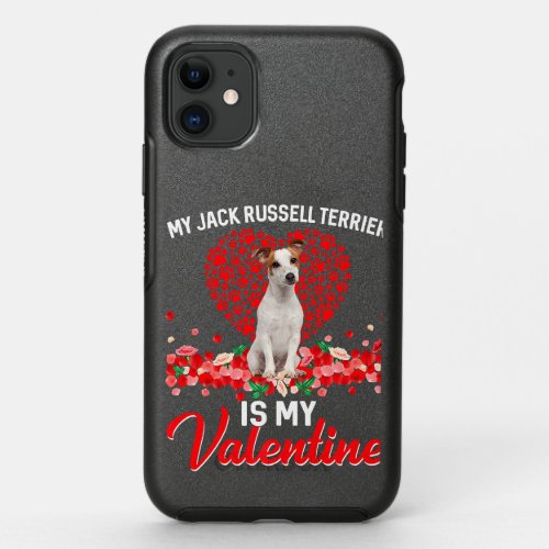 Cute My Jack Russell Terrier Is My Valentine Dog P OtterBox Symmetry iPhone 11 Case