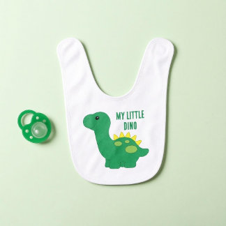 Cute My Little Dino Baby Bib