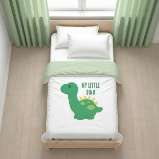 Cute My Little Dino Duvet Cover