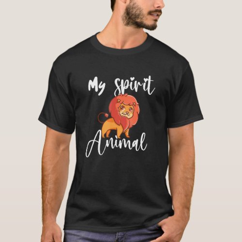 Cute My Spirit Animal Lions Wildlife Adventure T_Shirt