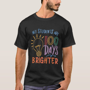 Cute My Student Are 100 Days Brighter For Boys Gir T-Shirt