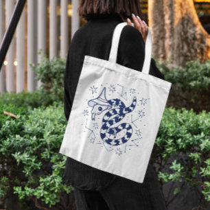 Cute Mystical Wizard Snake Tote Bag