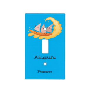 Cute nachos corn chips surfing light switch cover