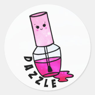 Cute Nail Polish Bottle Sticker