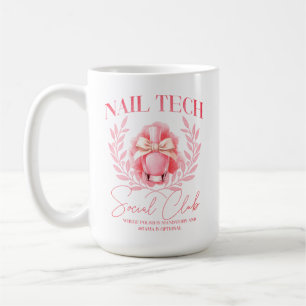 Cute Nail tech Coquette Nail Polish Social Club Coffee Mug