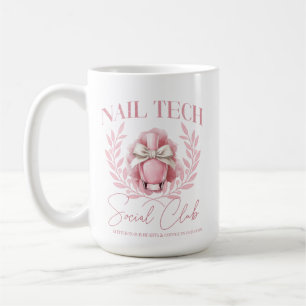 Cute Nail tech Coquette Nail Polish Social Club Coffee Mug