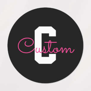 Cute Name & Monogram   Waterproof Clothing Labels