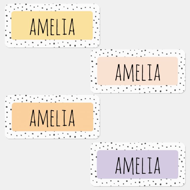 Cute Name Stickers - Kids Clothing Labels (Group)