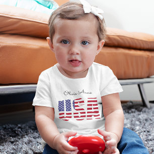 Cute Name USA, 3 to 24mos Fine Jersey Baby T-Shirt
