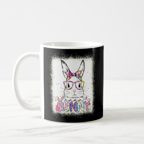 Cute Nana Bunny Face Tie Dye Easter Day Family App Coffee Mug