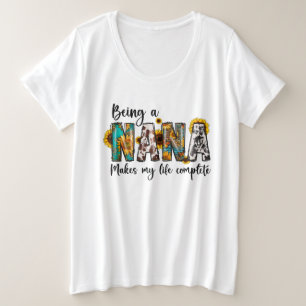 Cute Nana life word art Plus Size T-Shirt