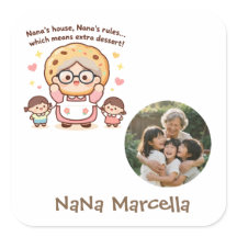 Cute Nana's House Nana's Rules Grandma Photo