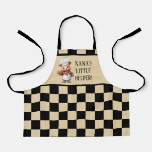 Cute Nana's little helper add text Apron