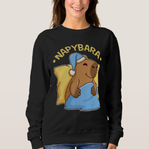 Cute Napping Capybara Pyjama  Nappybara Sweatshirt