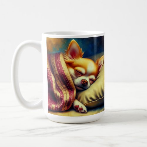 Cute Napping Chihuahua   Sweet Dreams Tea of Coffee Mug