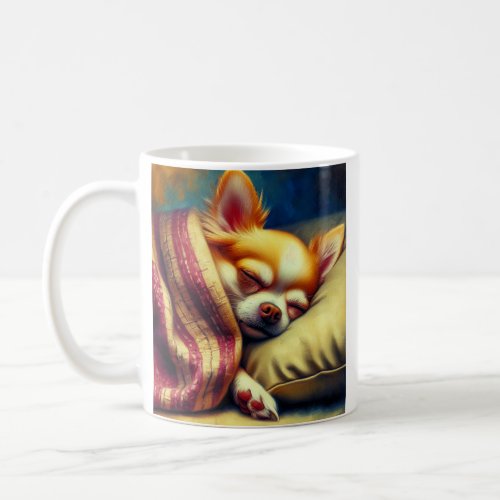 Cute Napping Chihuahua   Sweet Dreams Tea of Coffee Mug