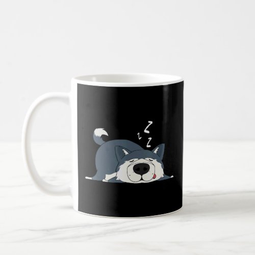Cute Napping Wolf Animal Love Wolves  Coffee Mug