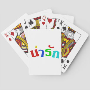 Cute ♦ Narak In Thai Language Script ♦ Poker Cards