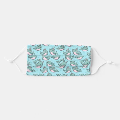 Cute Narwhal Adult Cloth Face Mask