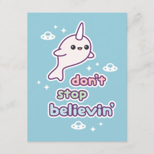 Cute Narwhal Birthday Party Invitations