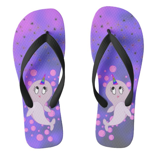 narwhal flip flops