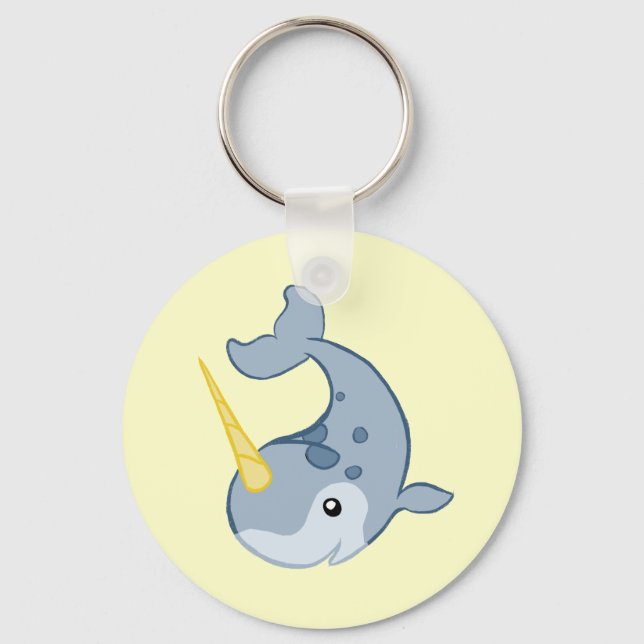 Cute Narwhal Keychain (Front)