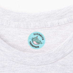 Cute Narwhal Kids' Labels