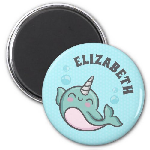 Cute Narwhal Magnet