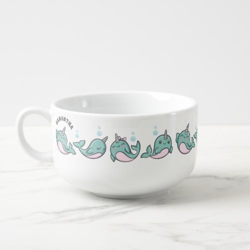Cute Narwhal Soup Mug