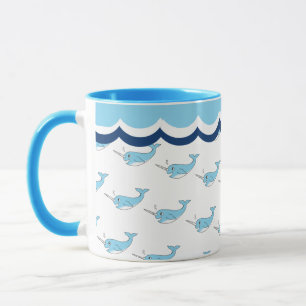 Cute Narwhal Whale Coffee Mug
