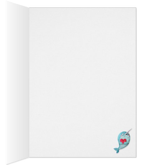 Cute Narwhal with Heart (Inside (Right))