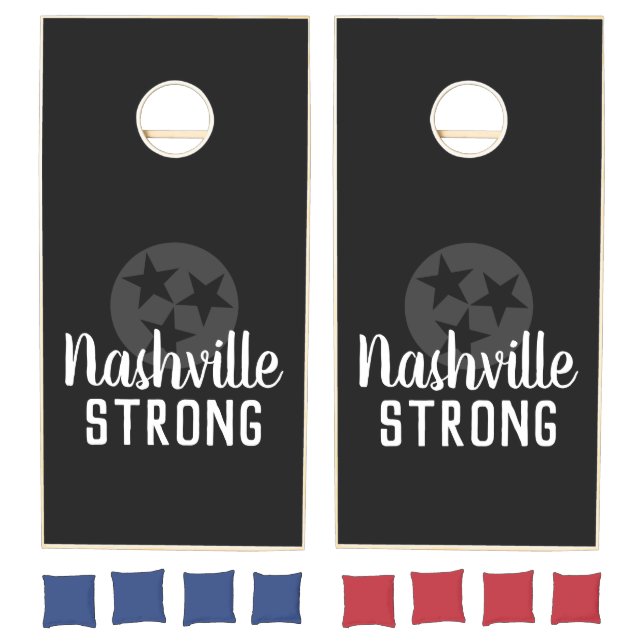 cute NASHVILLE STRONG | Cornhole Set (Set)