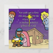 Cute Nativity Scene Invitation Card | Zazzle