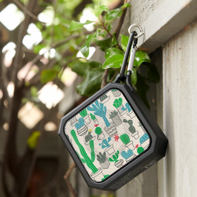 Cute Natural Floral Cacti Pattern 2 Bluetooth Speaker (Inisitu)
