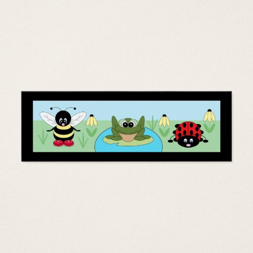 Customizable Cute Nature / Animal Bookmarks Business Card Template